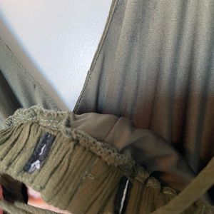 Lulus Maxi Green Strappy Back Dress